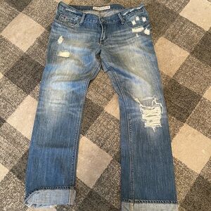 Hollister Classic Blue Denim Jeans cropped sz. 11